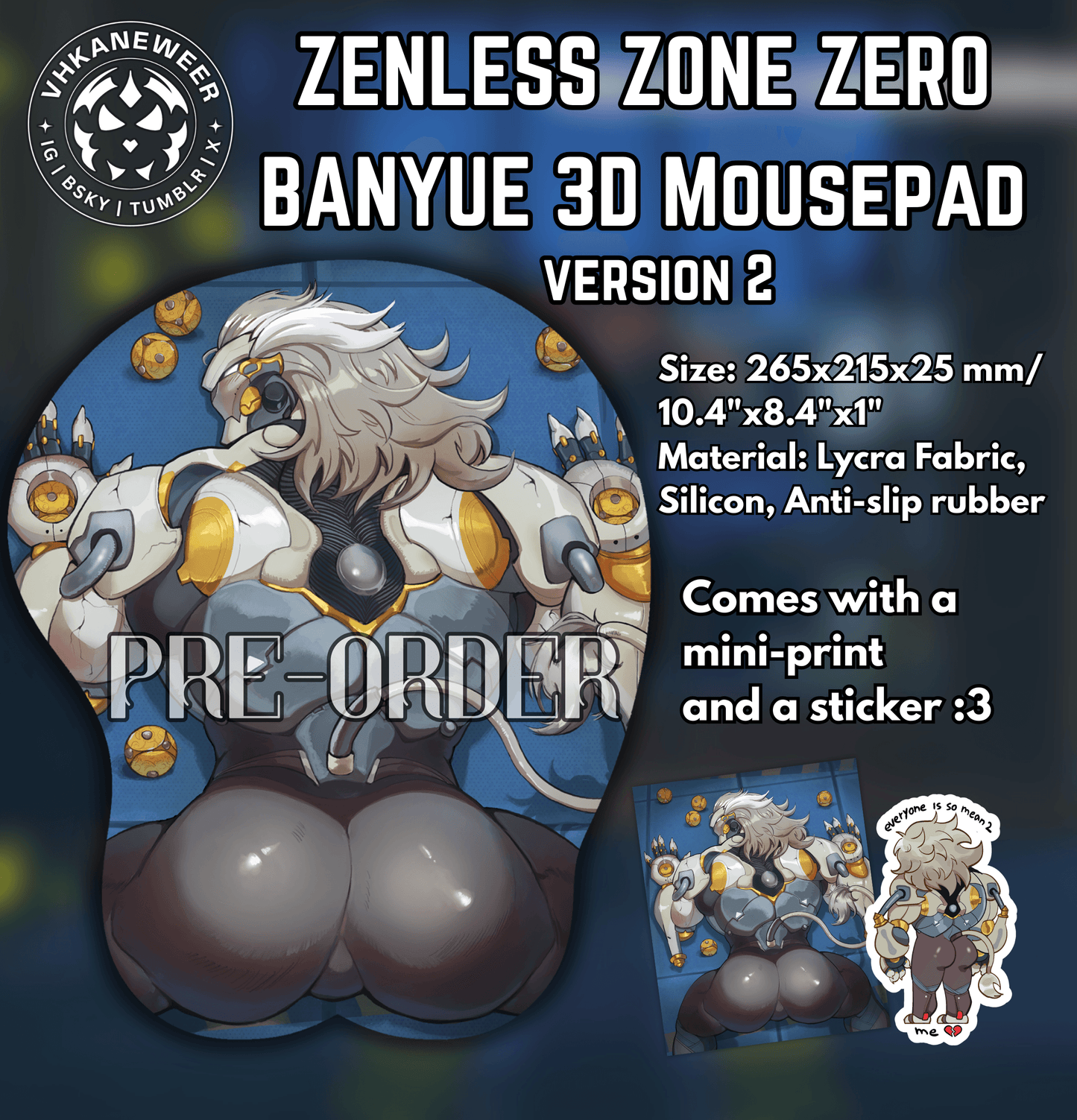 (PRE-ORDER) Banyue 3D Mousepad (BUNDLE)