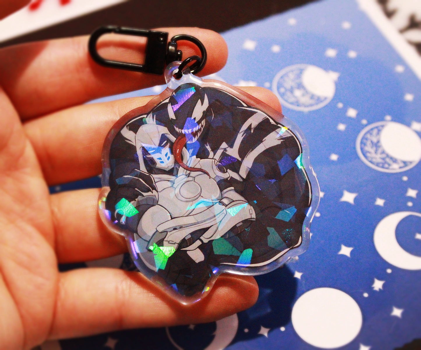 5Guys (Venom x Moon Knight) Keychain