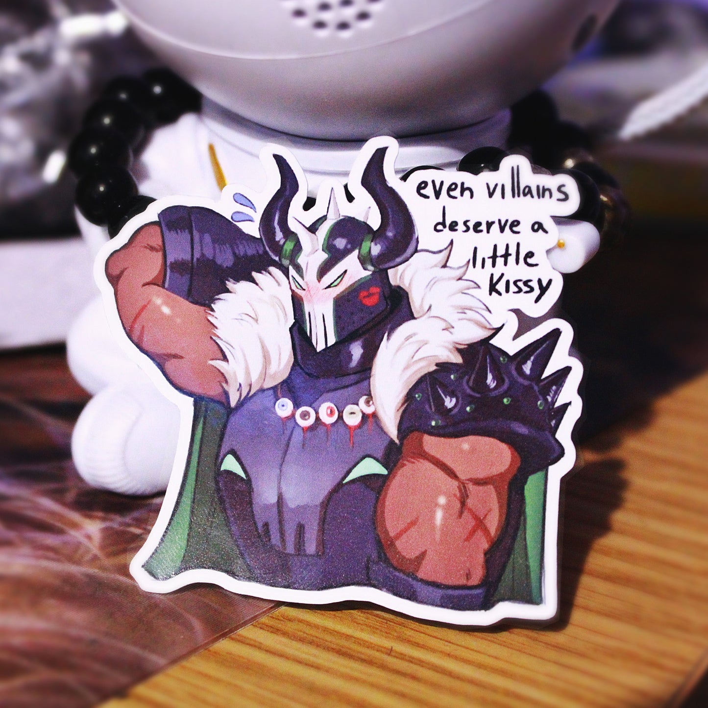 Even Villains Deserve a Little Kissy Sticker
