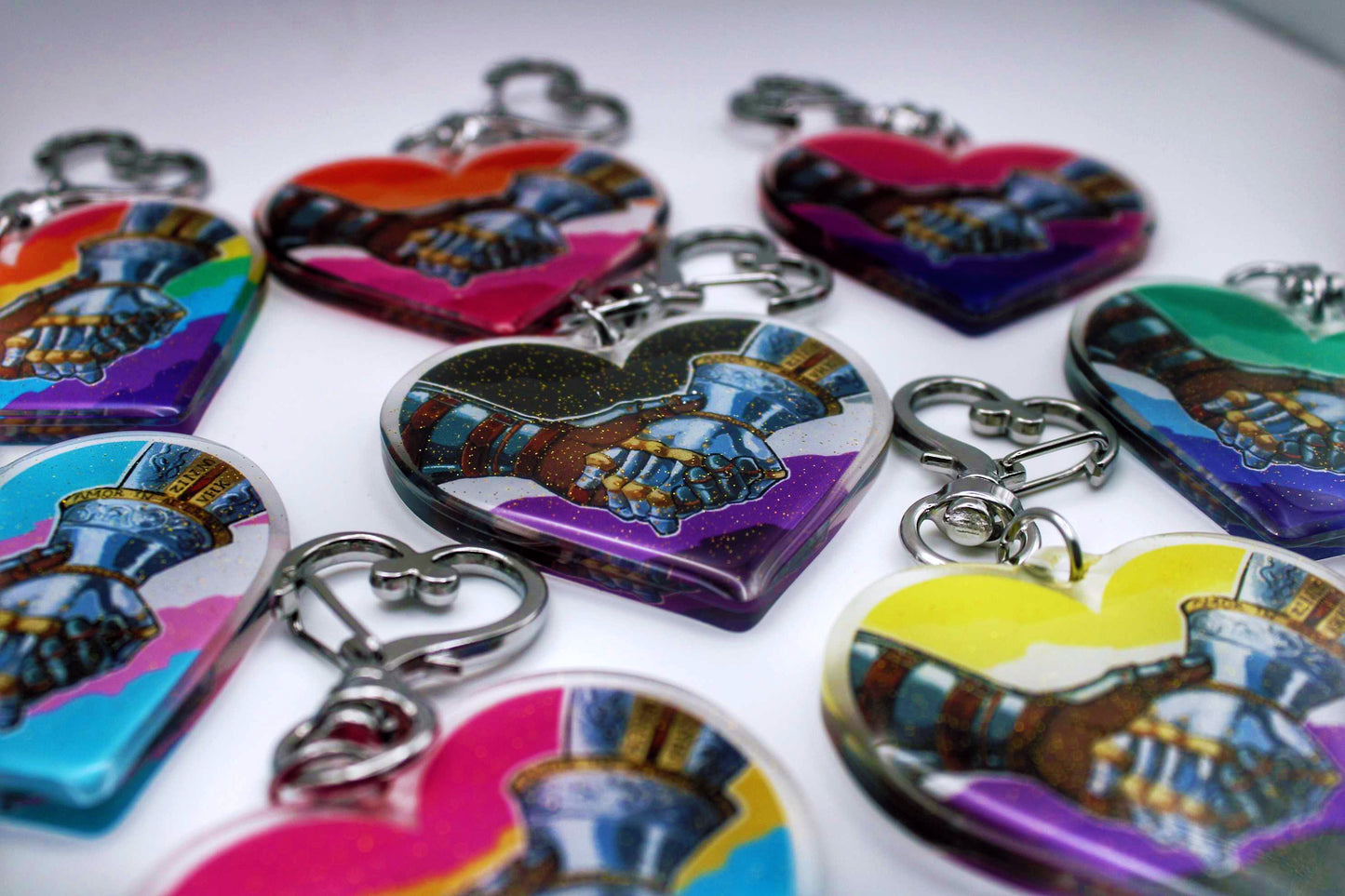 🏳️🌈Knights Heart Keychains