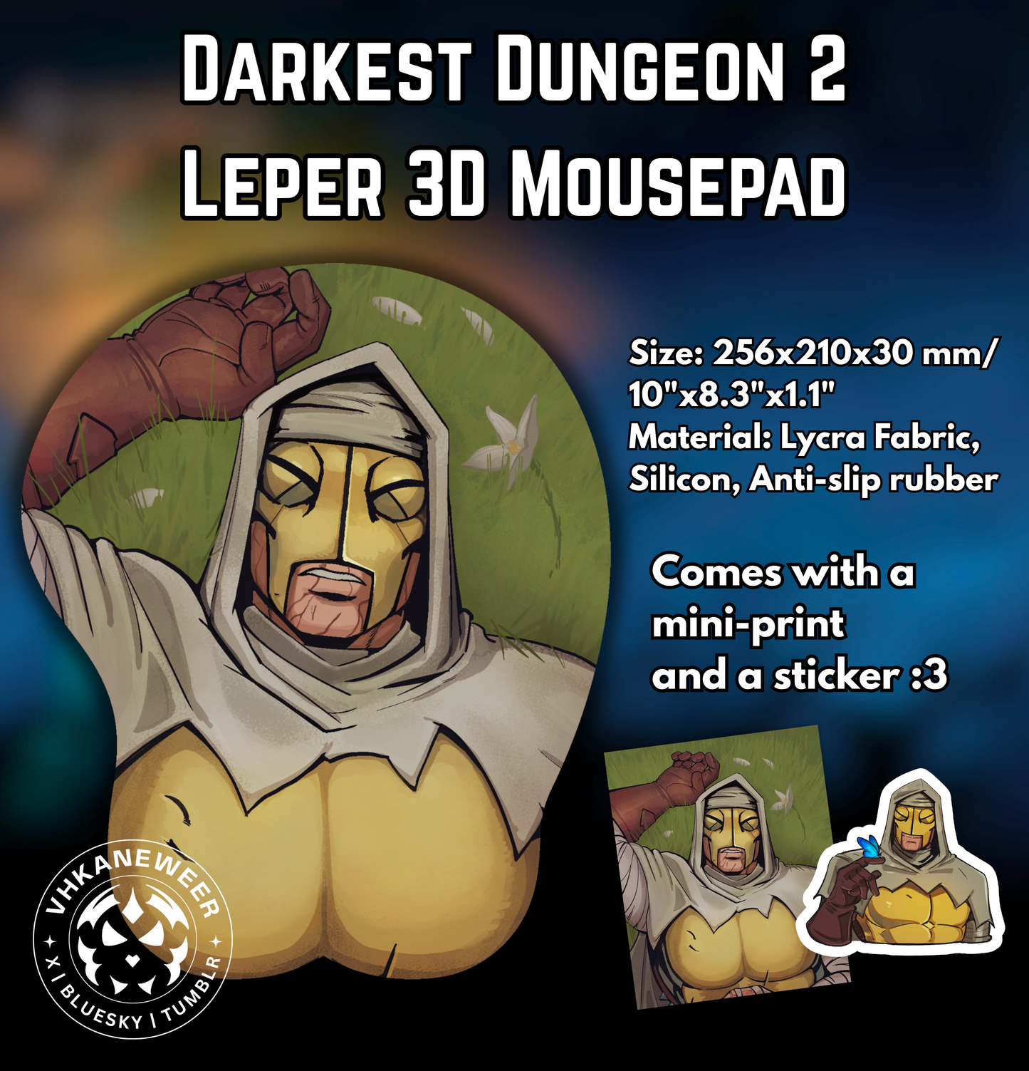 Leper 3D Mousepad