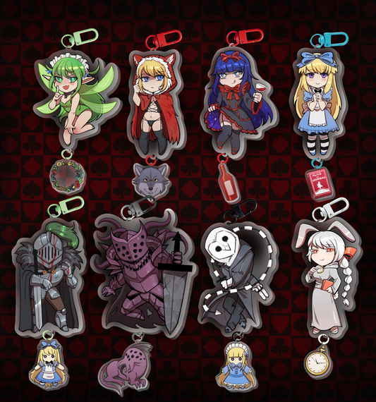 (PRE-ORDER) Black Souls Linked Keychains