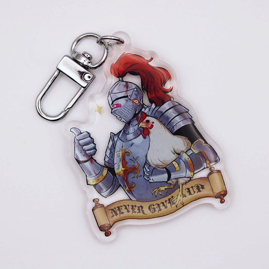 Never Give Up Keychain