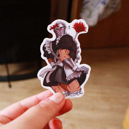 Maid Knight Sticker