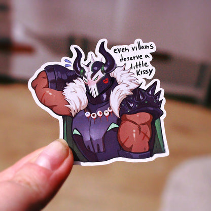 Even Villains Deserve a Little Kissy Sticker