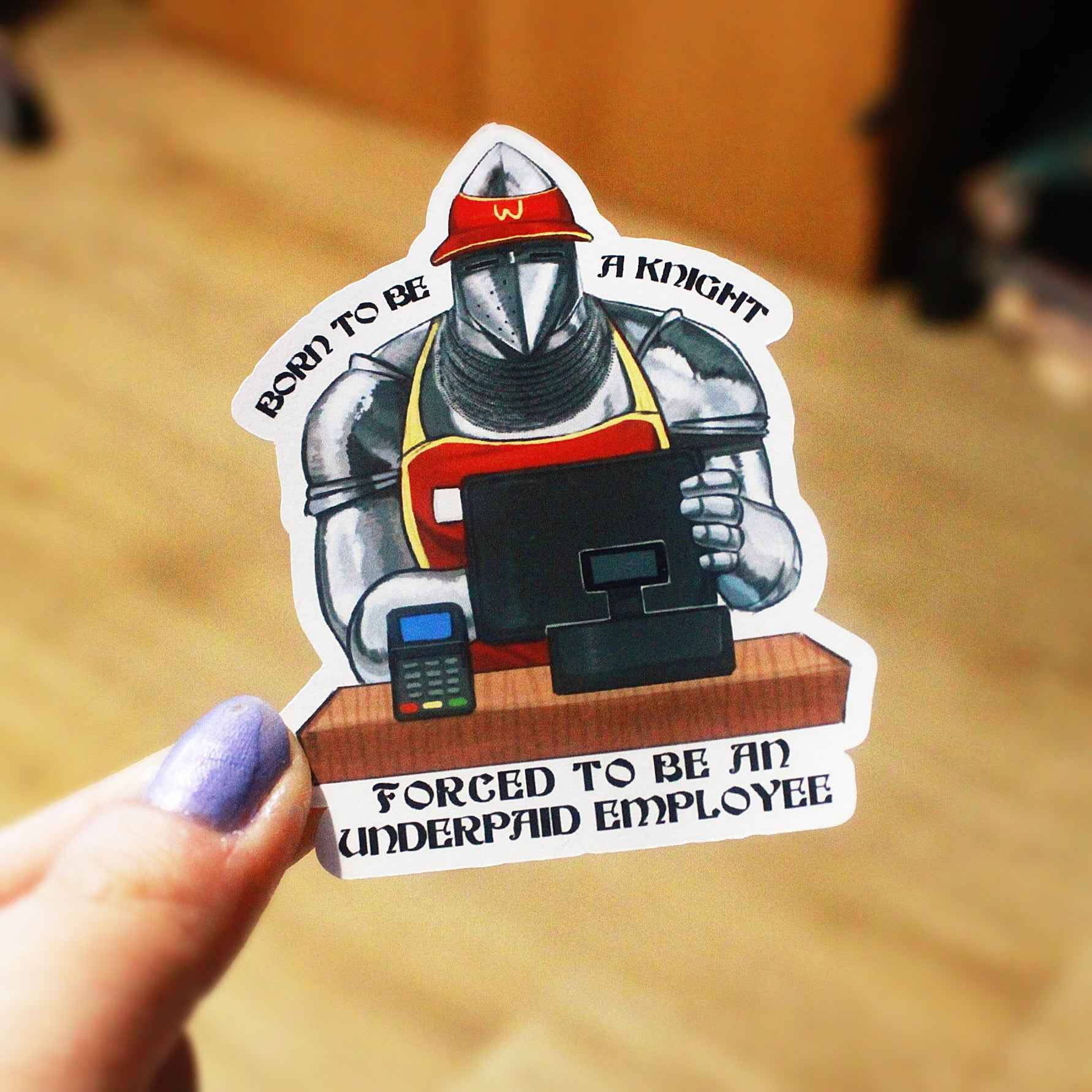 Born To Be a Knight Sticker