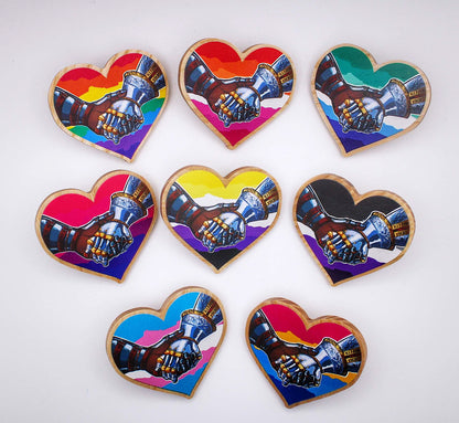 🏳️‍🌈Knights Heart Wooden Pins