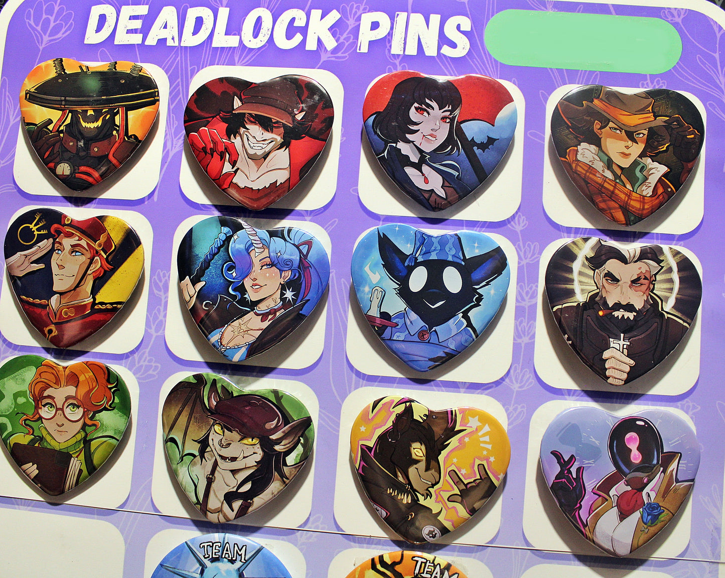 Deadlock Heart Pins