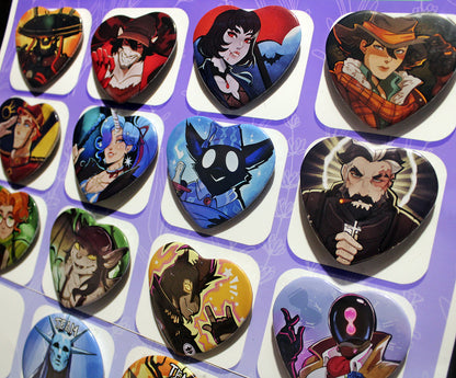 Deadlock Heart Pins