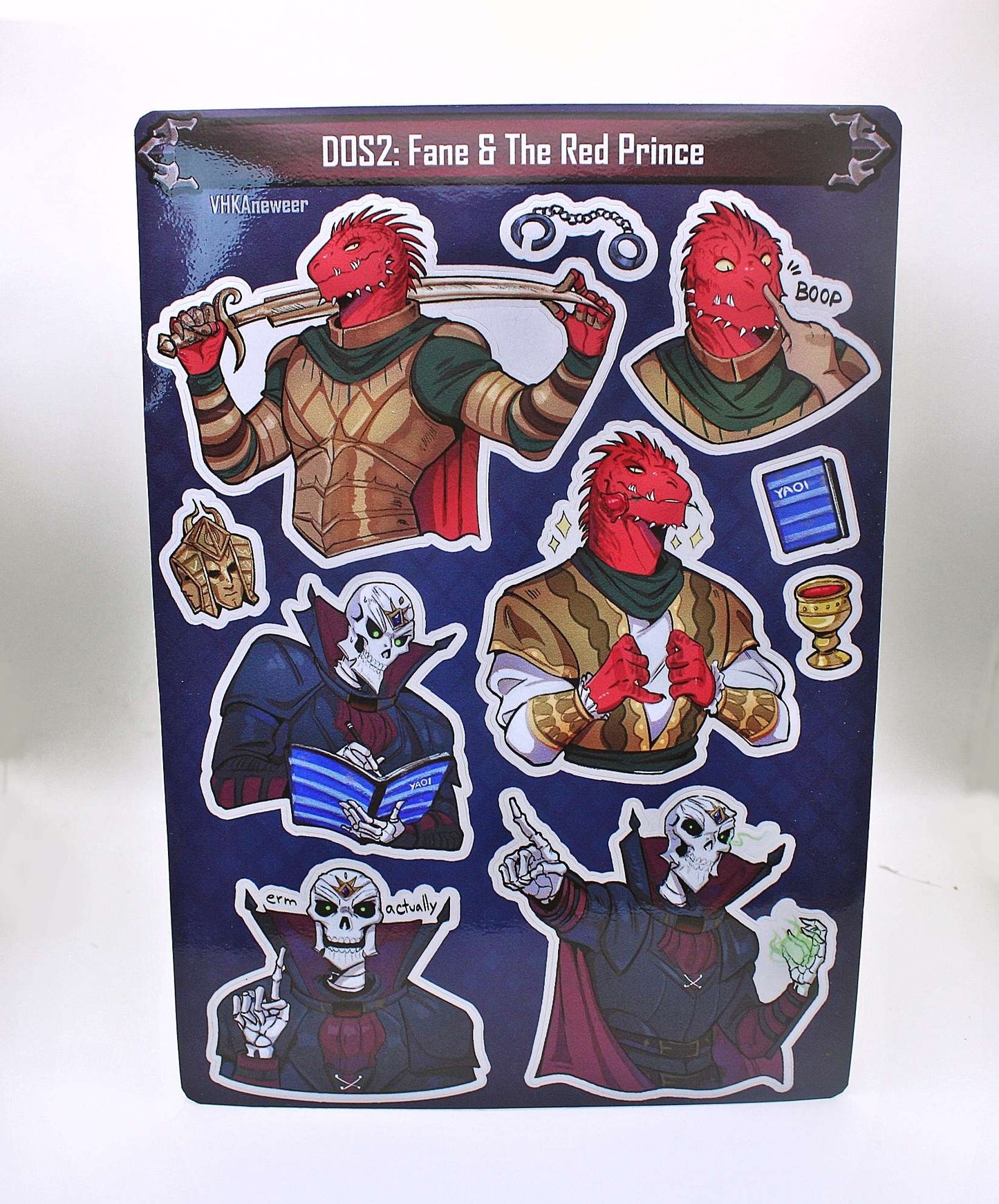 The Red Prince / Fane Sticker DOS Sheet