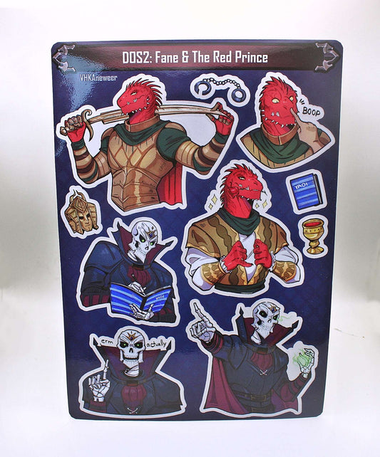The Red Prince / Fane Sticker DOS Sheet