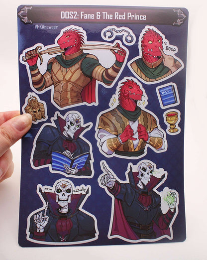 The Red Prince / Fane Sticker DOS Sheet