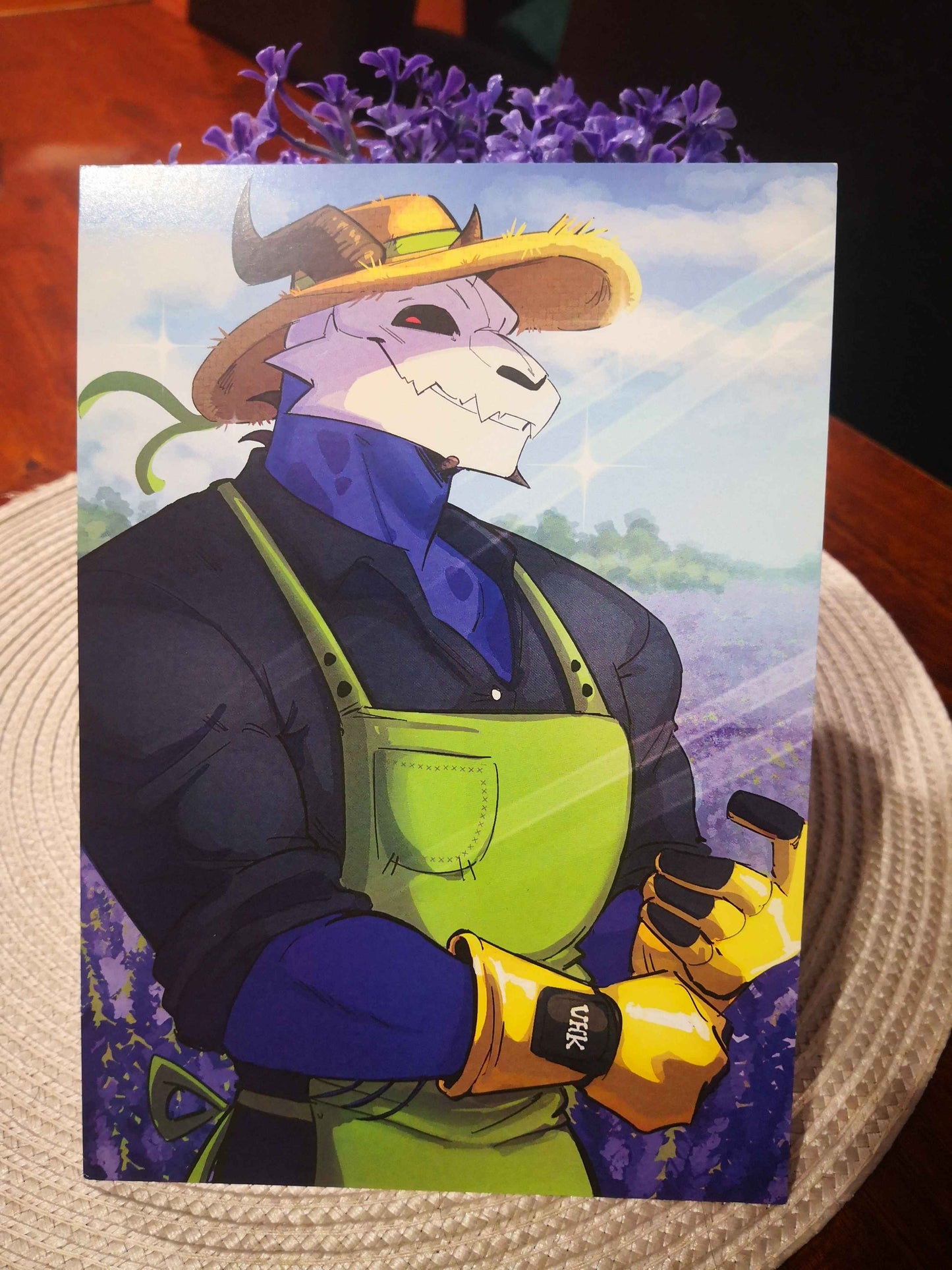 Lavender Field A5 Print