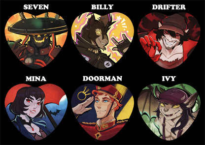 Deadlock Heart Pins