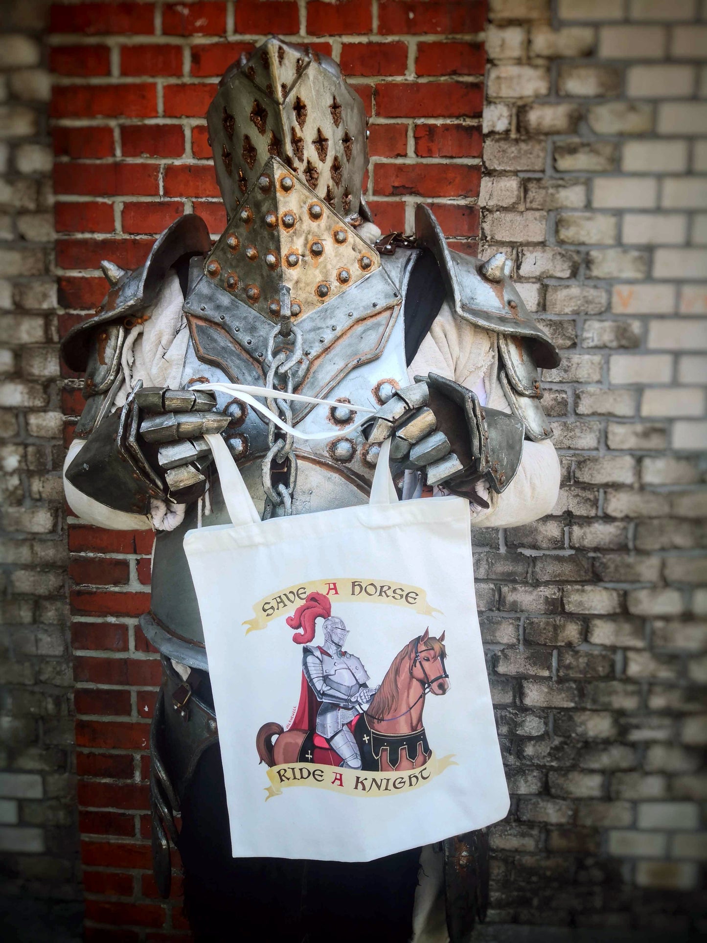 Save a Horse Ride a Knight Tote Bag