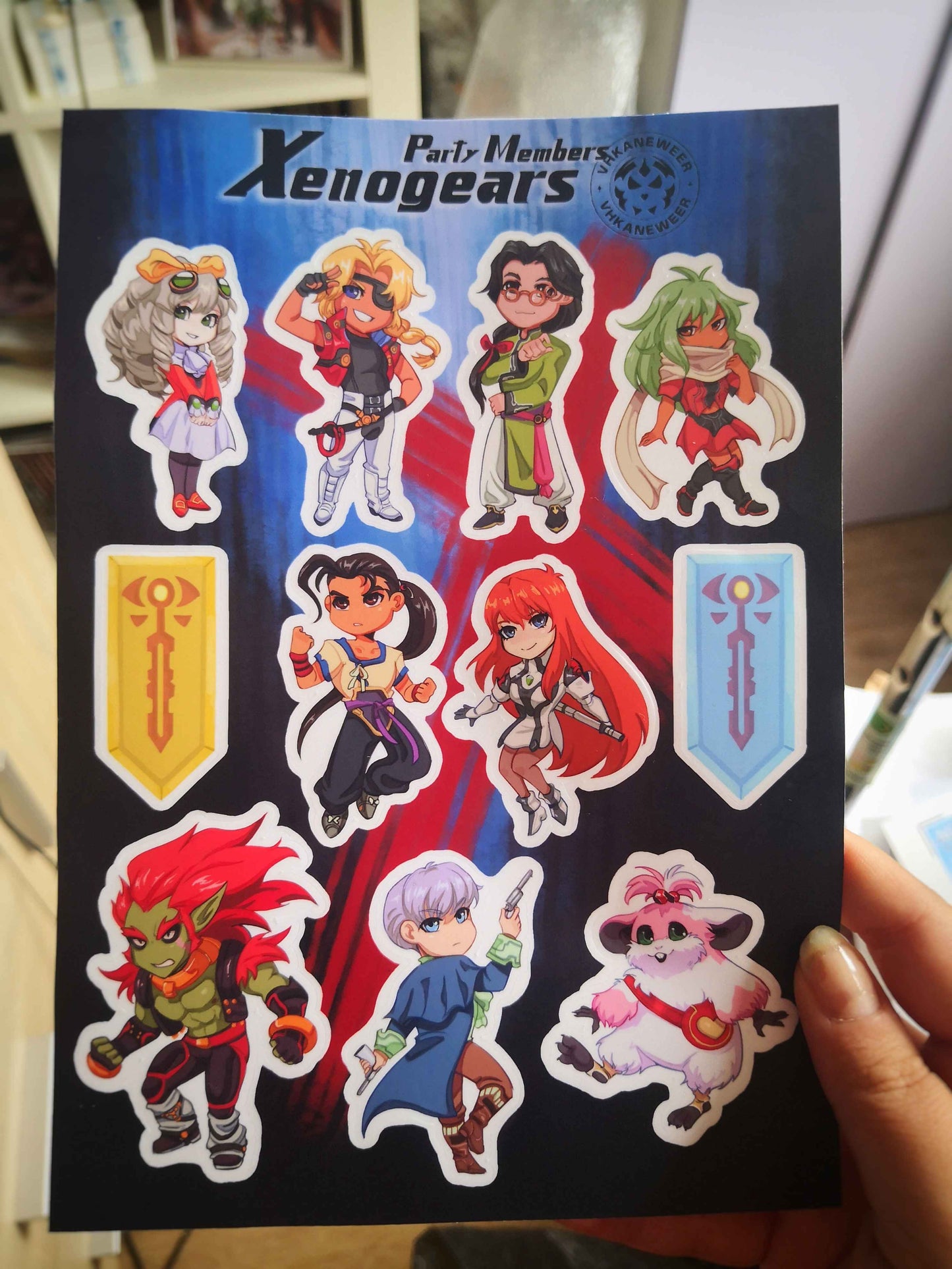 Xenogears Party Members Sheet
