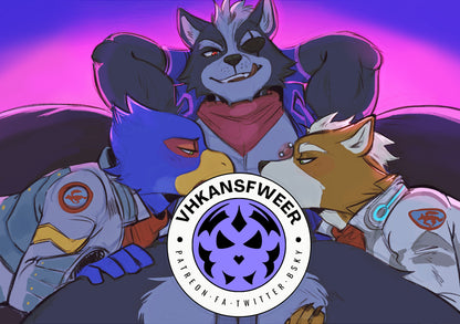 Star Fox Teamwork A5 Print