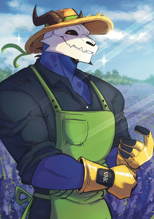 Lavender Field A5 Print