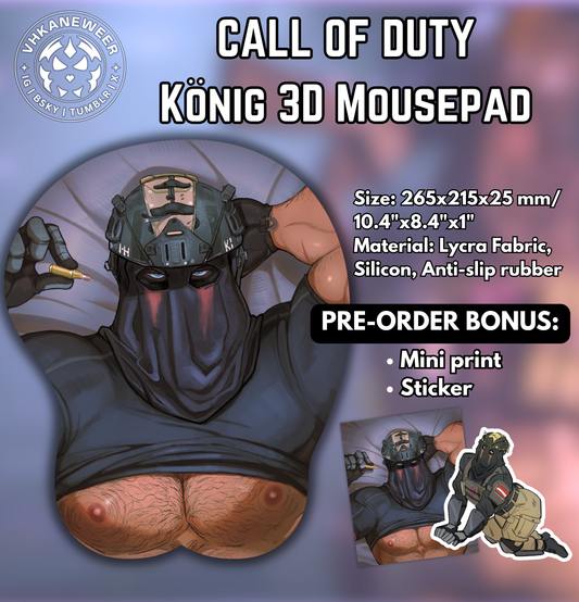 (PRE-ORDER) König 3D Mousepad