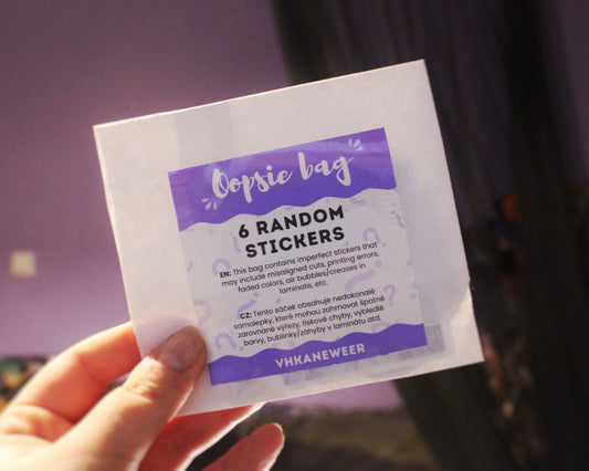 Oopsie Bag - stickers
